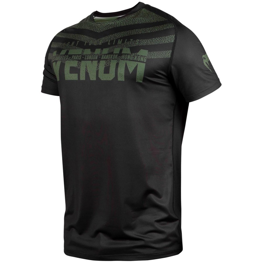 venum signature dry tech t-shirt - sortkhaki - eksklusiv