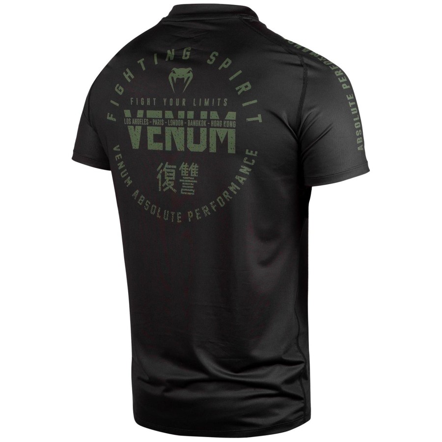 venum signature dry tech t-shirt - sortkhaki - eksklusiv