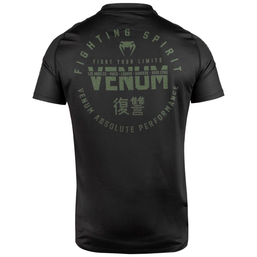 venum signature dry tech t-shirt - sortkhaki - eksklusiv