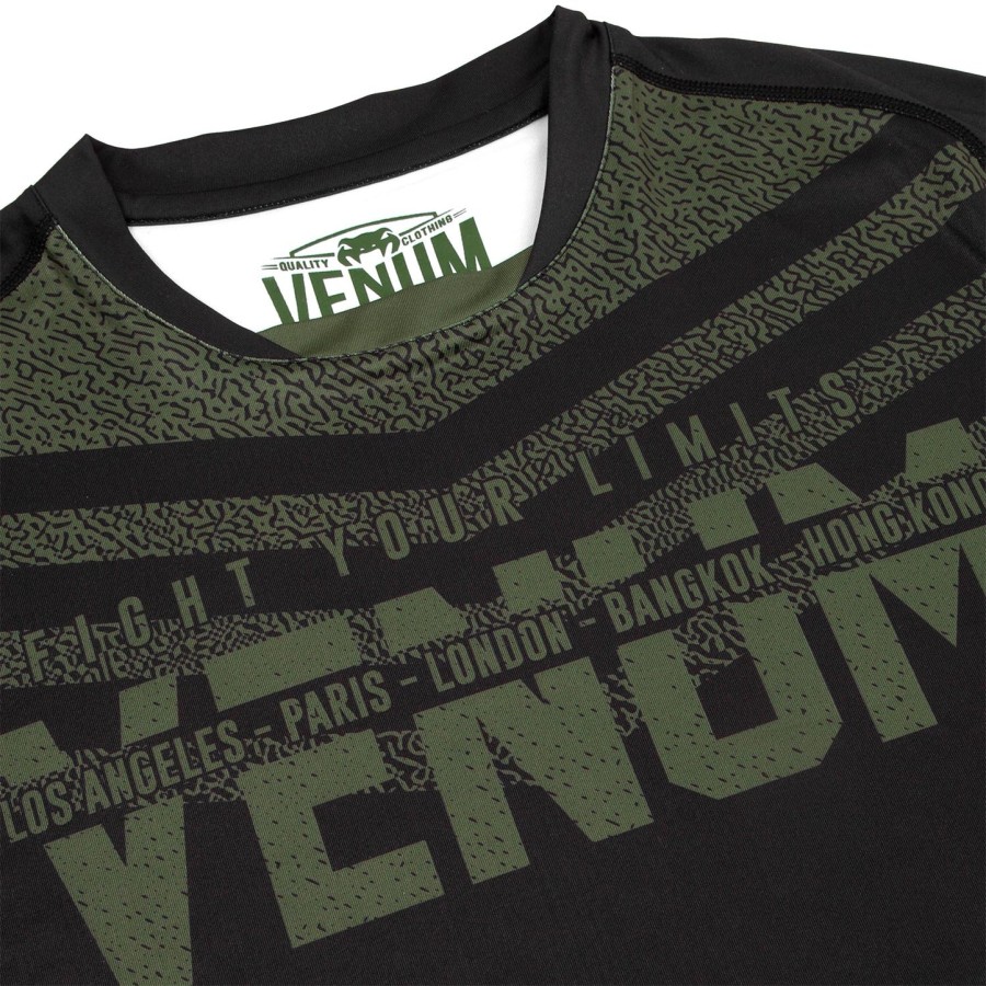 venum signature dry tech t-shirt - sortkhaki - eksklusiv