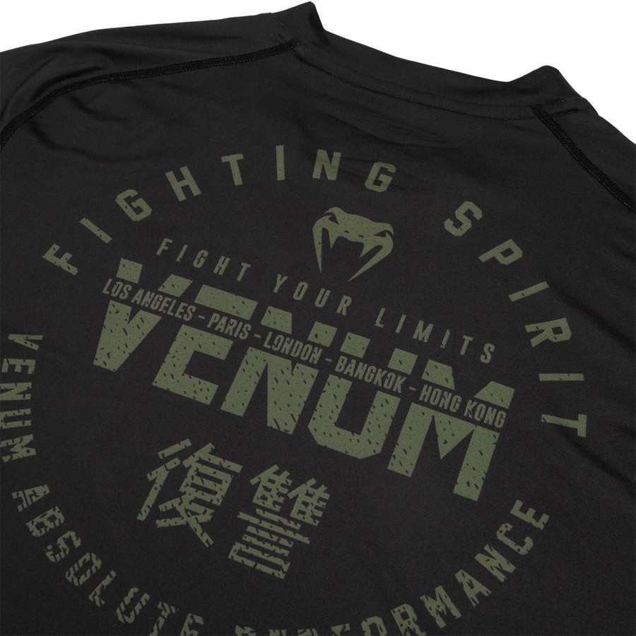 venum signature dry tech t-shirt - sortkhaki - eksklusiv