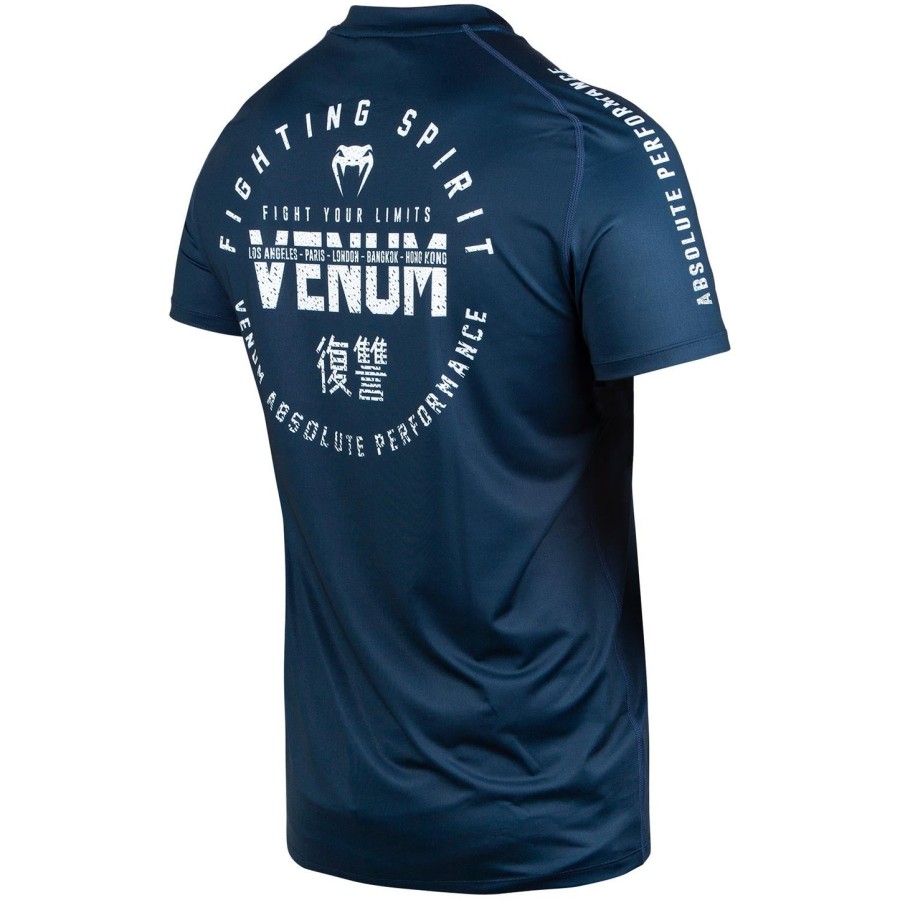 venum signature dry tech t-shirt - marineblåhvid