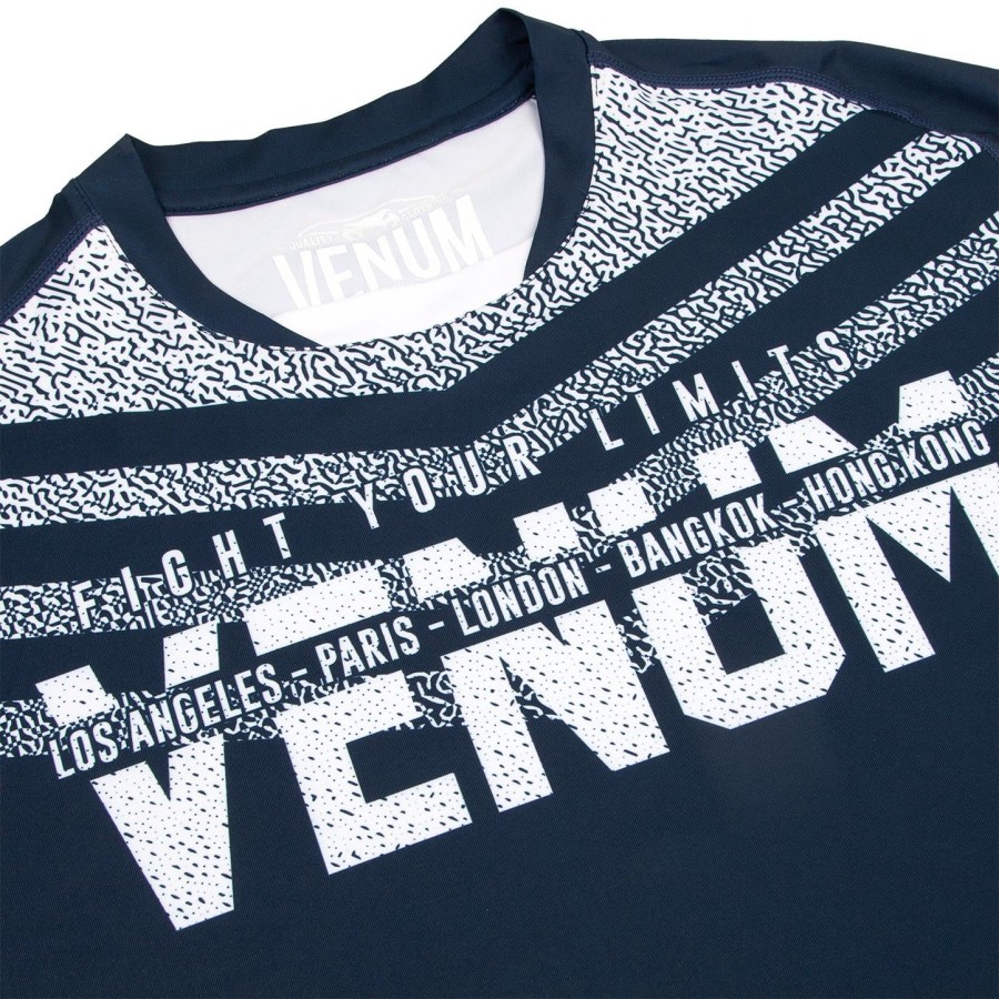 venum signature dry tech t-shirt - marineblåhvid