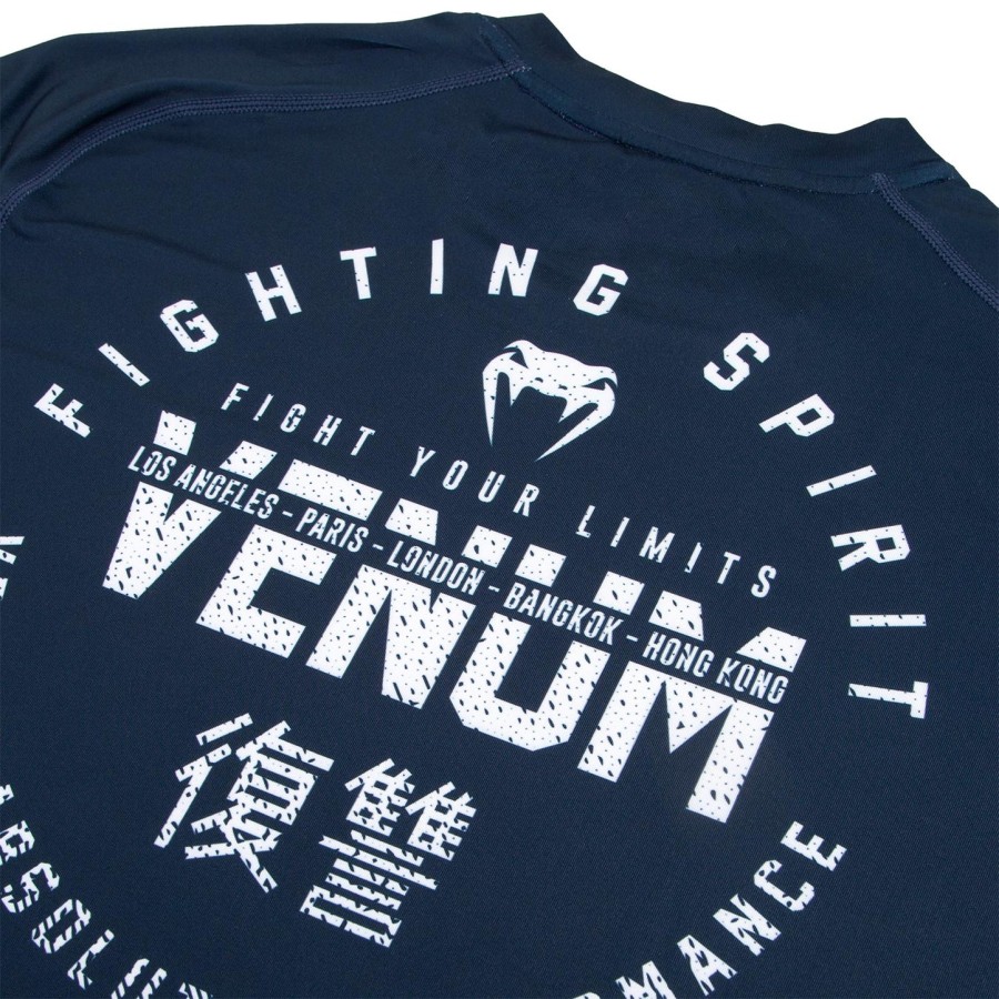 venum signature dry tech t-shirt - marineblåhvid