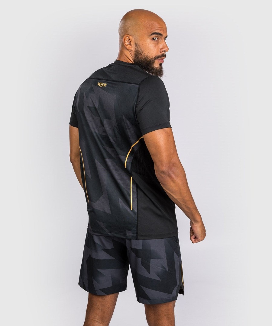 venum razor dry tech t-shirt - sortguld