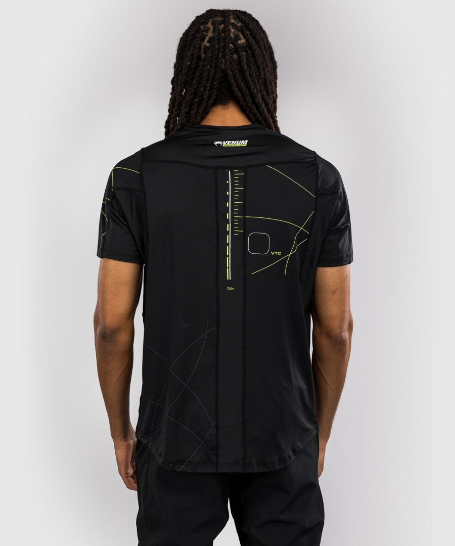 venum training camp 4.0 dry tech t-shirt - sortneongrøn