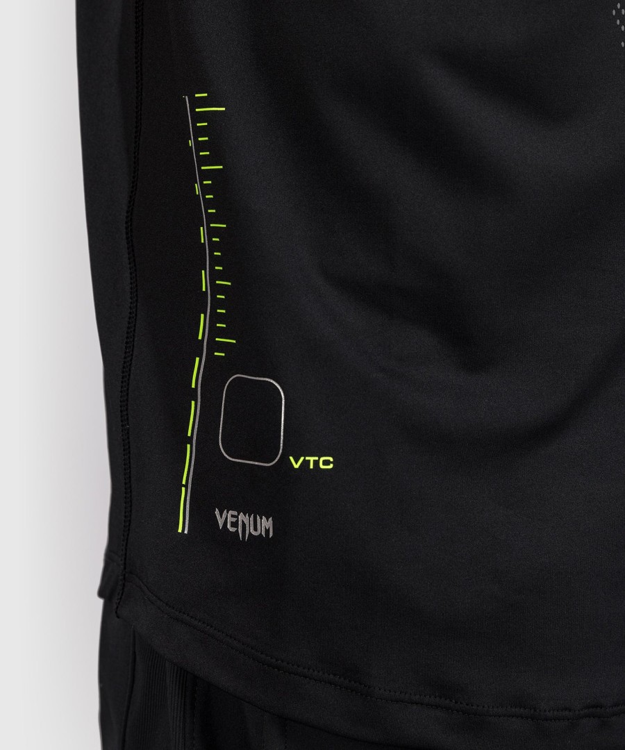 venum training camp 4.0 dry tech t-shirt - sortneongrøn