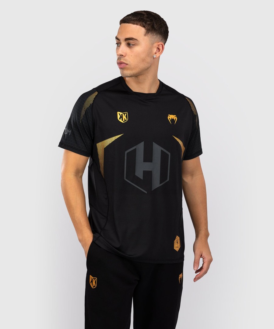 fk x venum hexagone mma t-shirt - sortguld