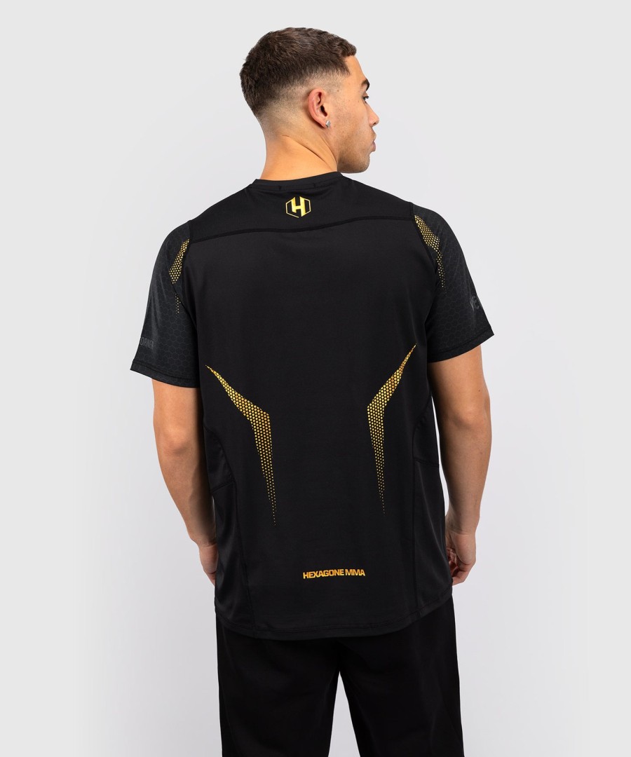 fk x venum hexagone mma t-shirt - sortguld
