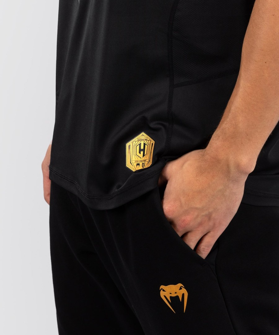 fk x venum hexagone mma t-shirt - sortguld