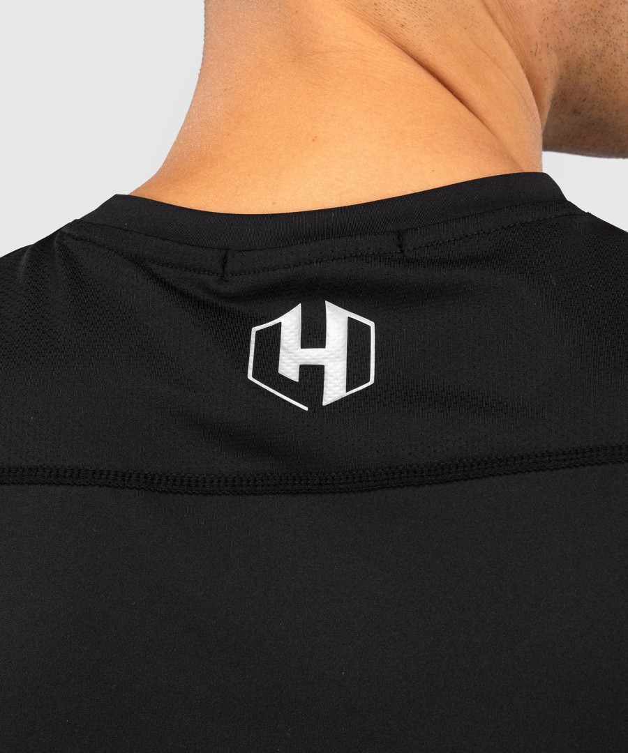 foot korner x venum hexagon mma t-shirt - sortsølv