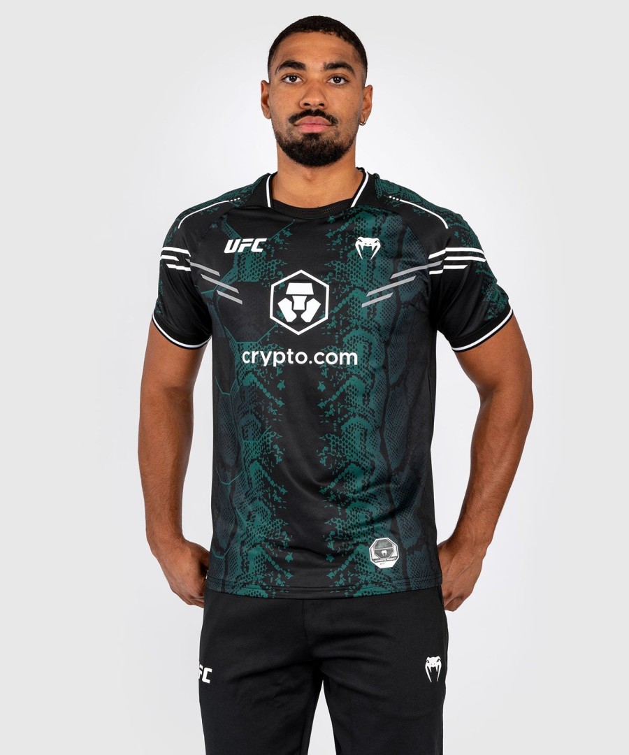 ufc adrenaline by venum autentisk fight night herretrøje - emerald edition - grønsort