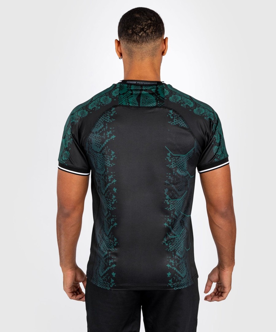 ufc adrenaline by venum autentisk fight night herretrøje - emerald edition - grønsort