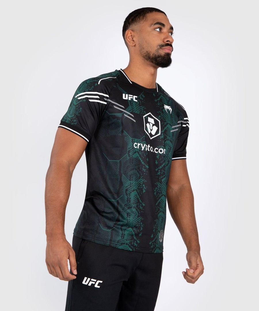 ufc adrenaline by venum autentisk fight night herretrøje - emerald edition - grønsort