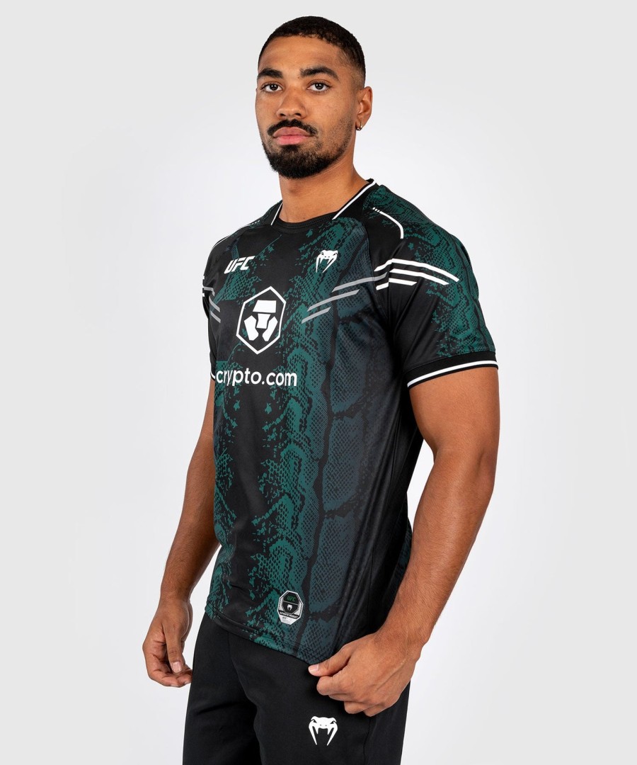 ufc adrenaline by venum autentisk fight night herretrøje - emerald edition - grønsort