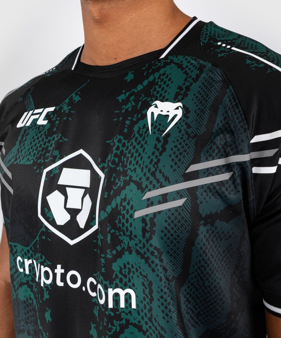 ufc adrenaline by venum autentisk fight night herretrøje - emerald edition - grønsort
