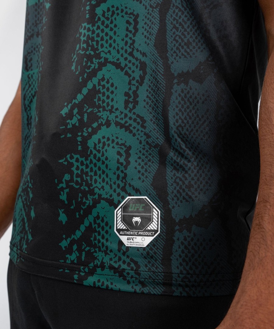 ufc adrenaline by venum autentisk fight night herretrøje - emerald edition - grønsort