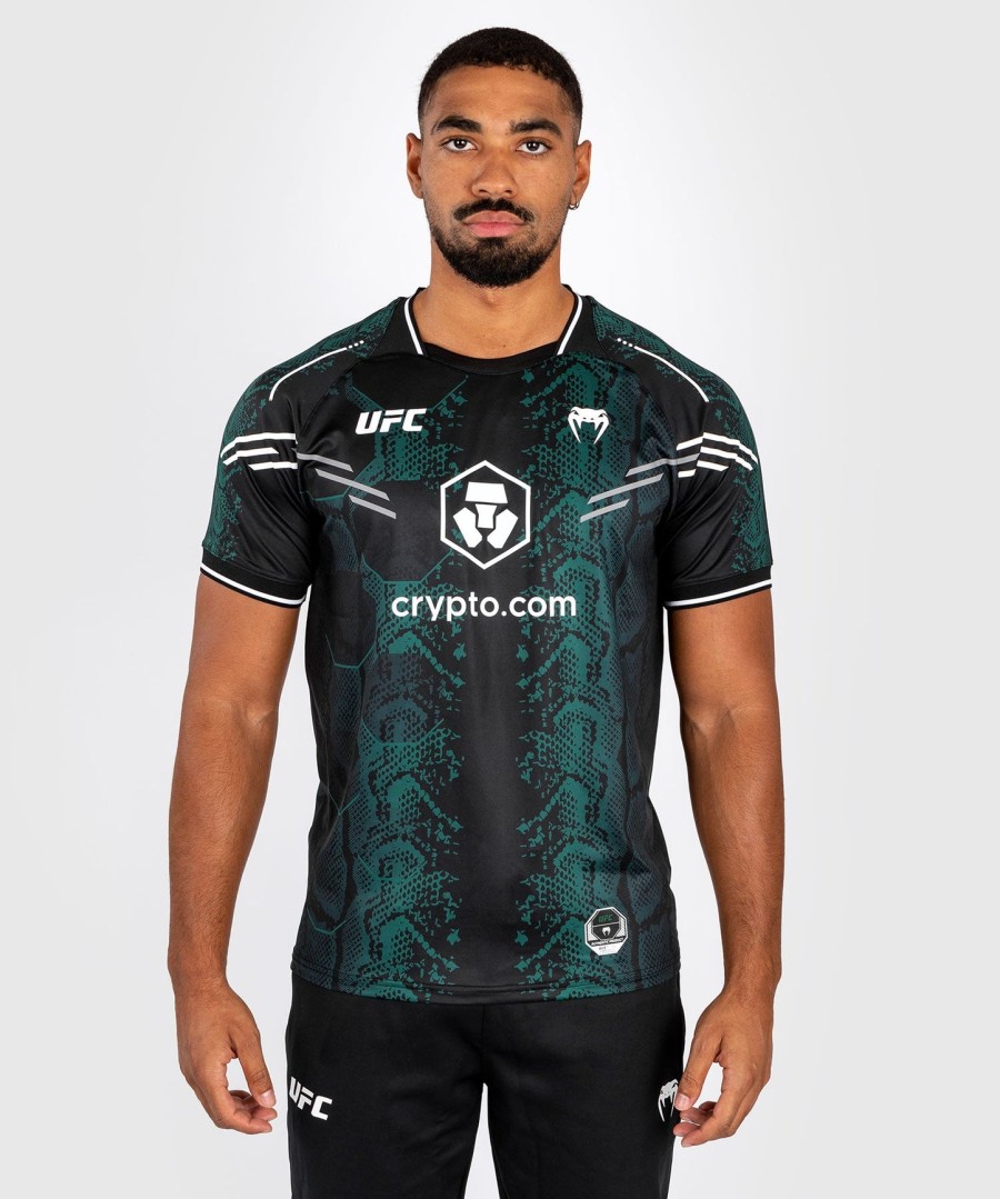 ufc adrenaline by venum autentisk fight night herretrøje - emerald edition - grønsort