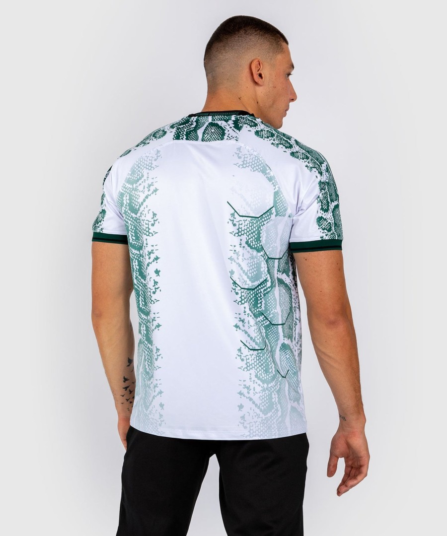 ufc adrenaline by venum autentisk fight night herretrøje - emerald edition - hvidgrøn