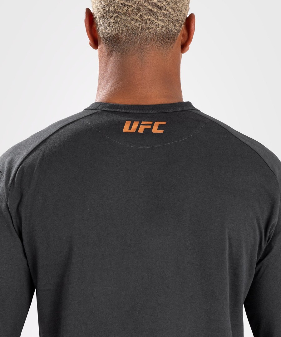 ufc adrenaline by venum fight week herre langærmet t-shirt - trækulsgrå