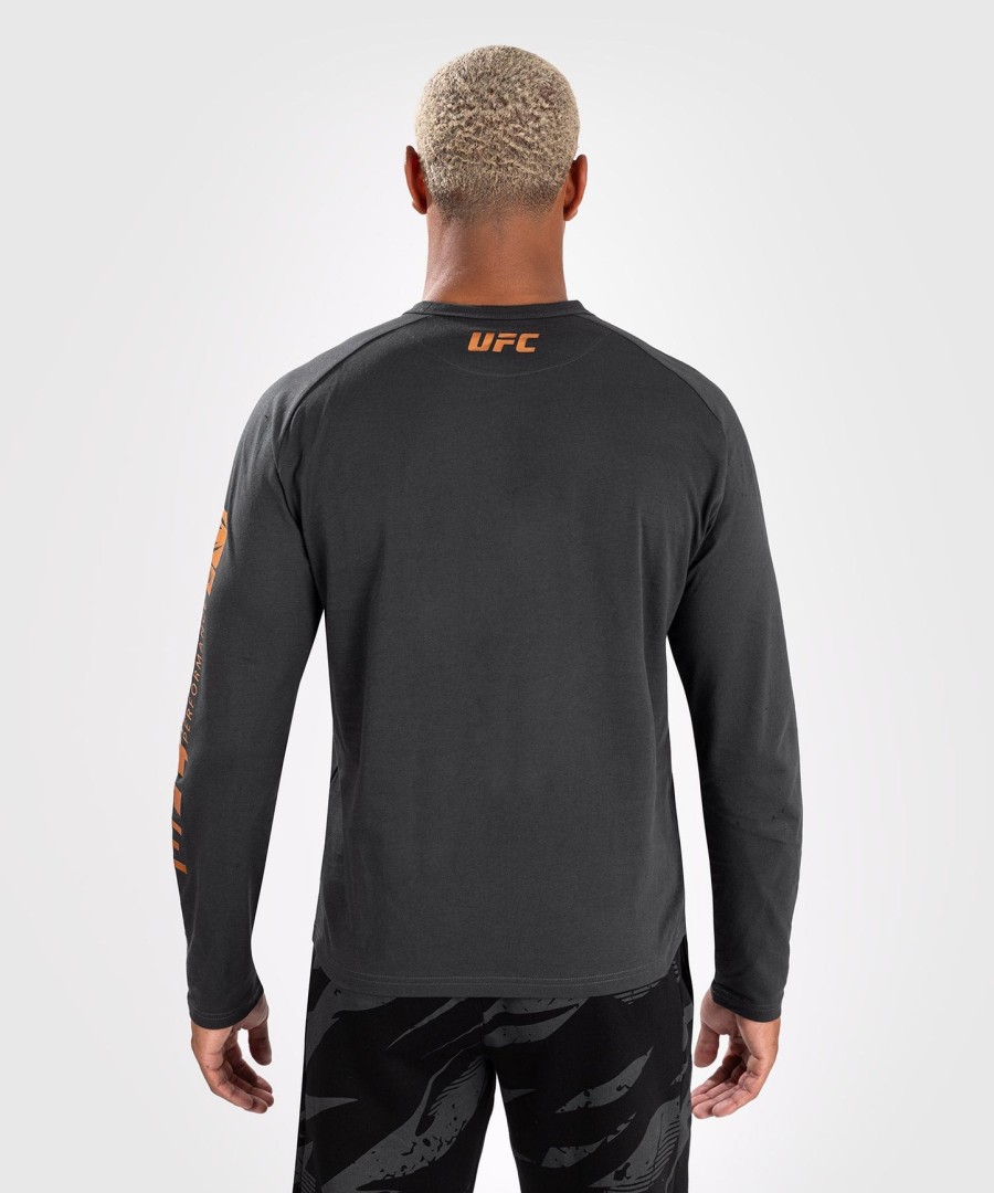 ufc adrenaline by venum fight week herre langærmet t-shirt - trækulsgrå
