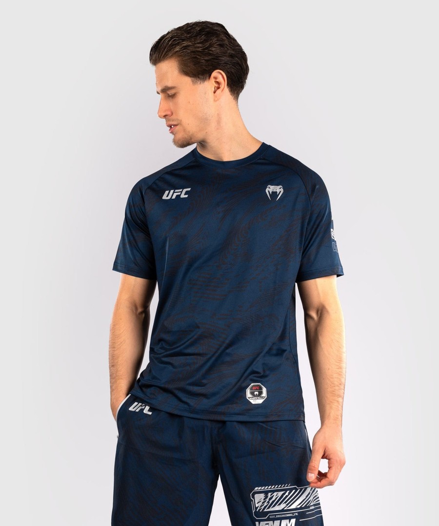 ufc fusion by venum fight week herre dry-tech t-shirt - oceanic blue