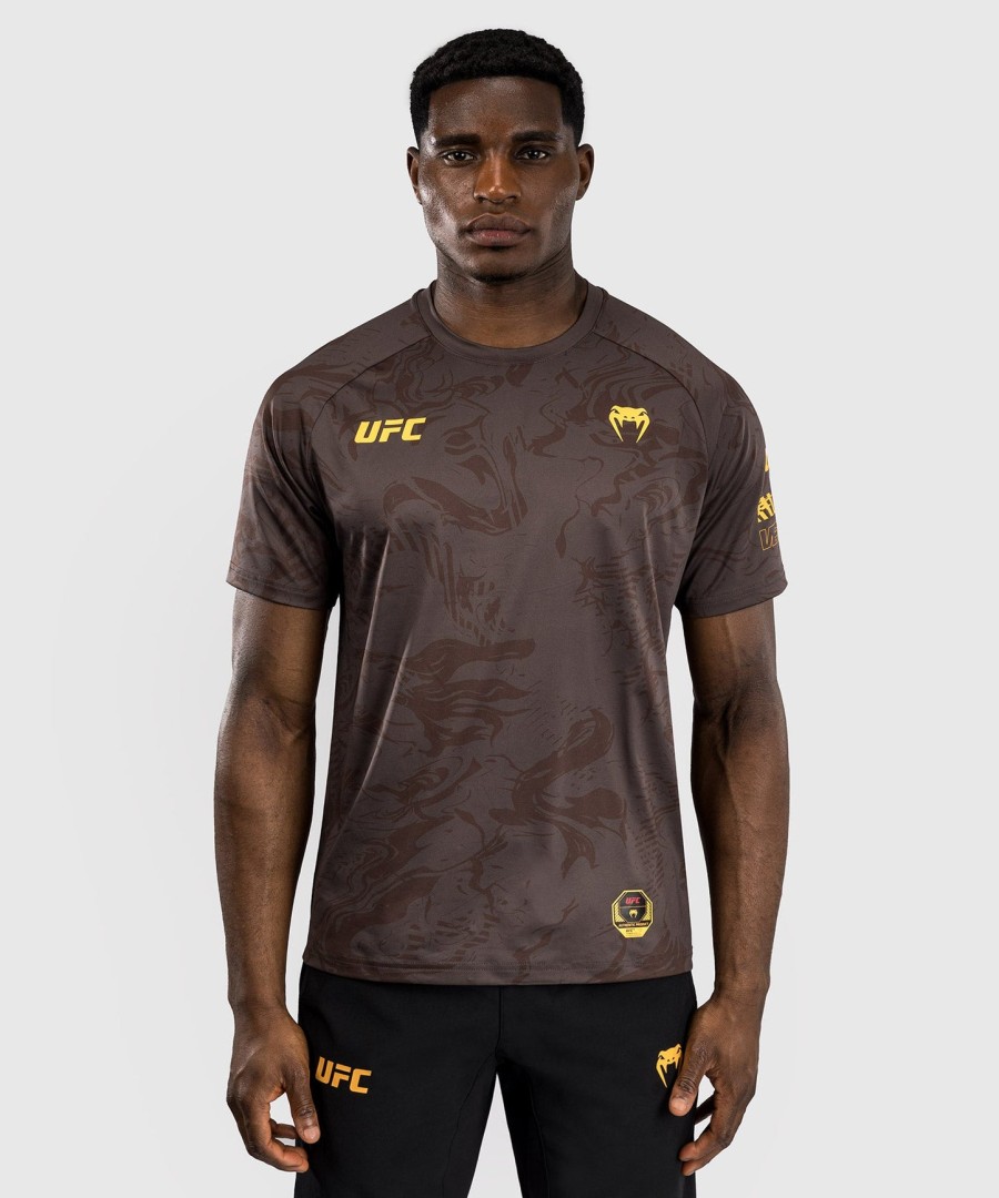 ufc fusion by venum fight week herre dry-tech t-shirt - jordbrun