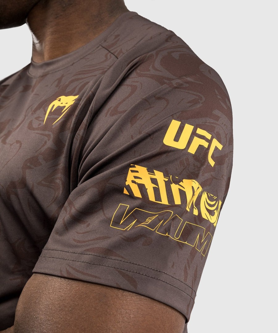 ufc fusion by venum fight week herre dry-tech t-shirt - jordbrun