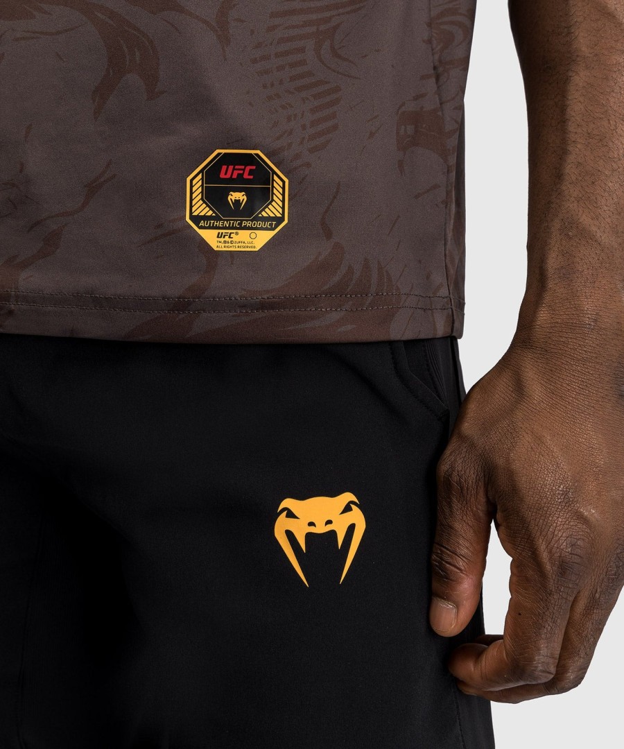 ufc fusion by venum fight week herre dry-tech t-shirt - jordbrun