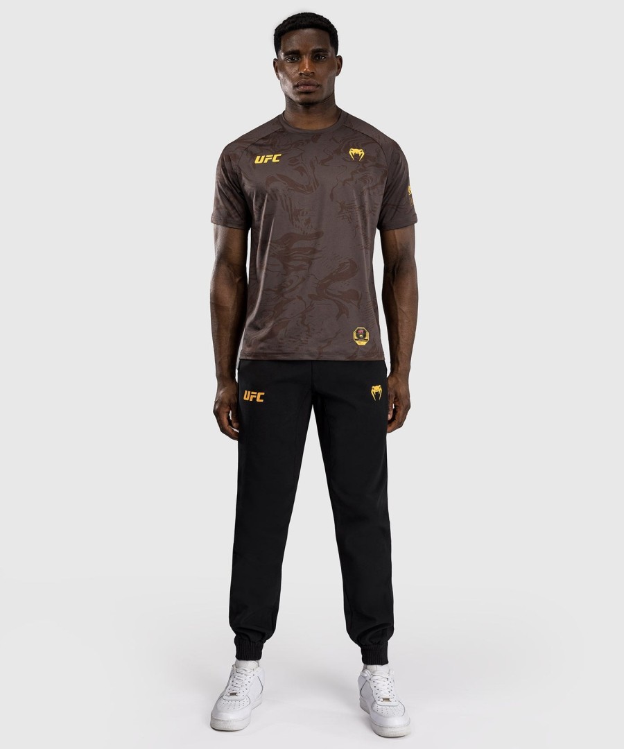 ufc fusion by venum fight week herre dry-tech t-shirt - jordbrun