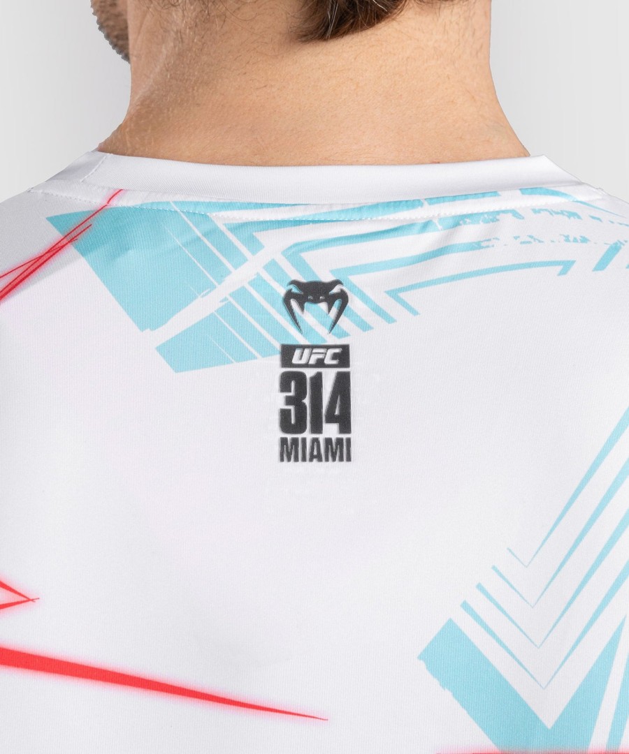 ufc fusion af venum miami edition fight week herre dry-tech t-shirt - hvid