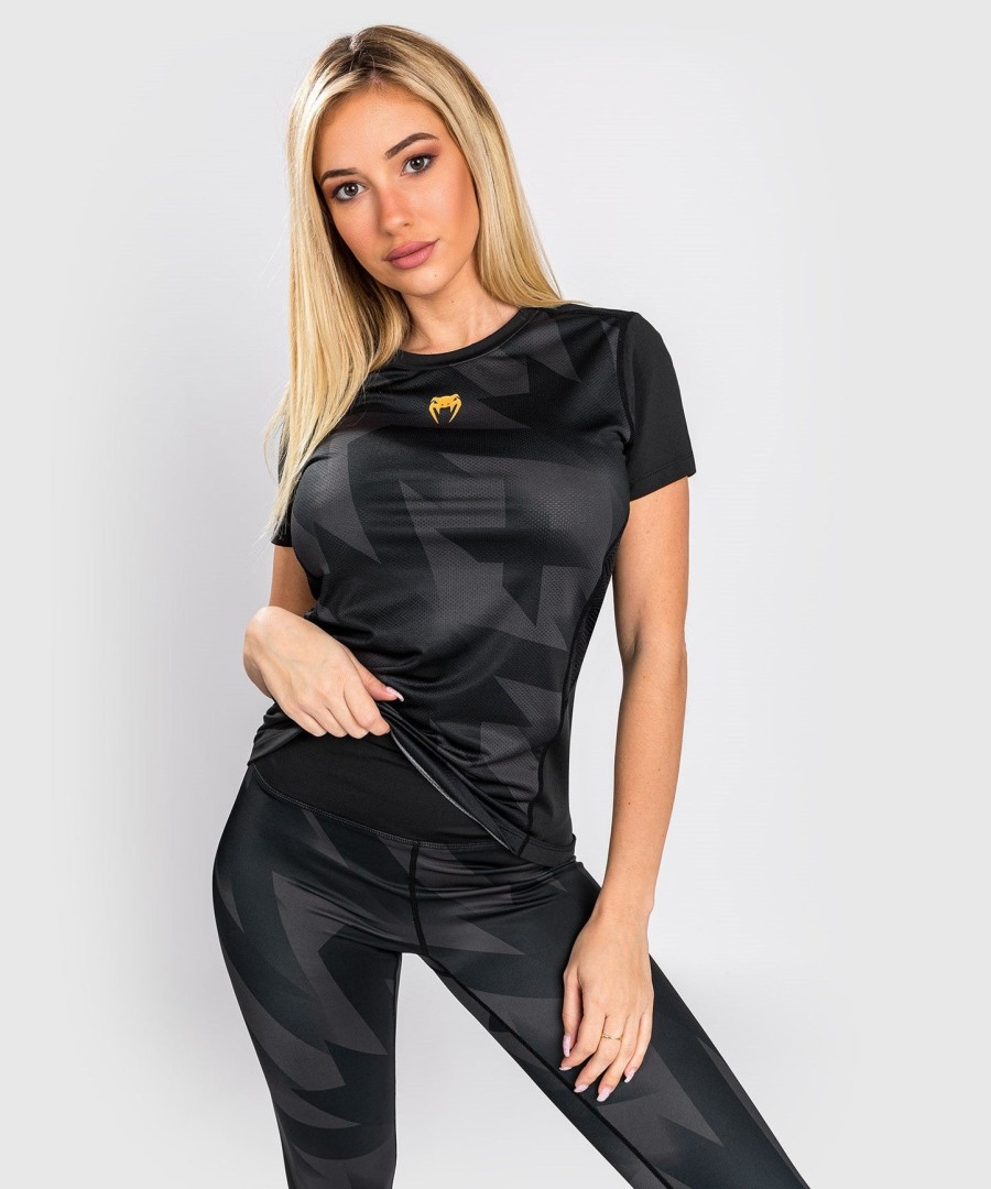 venum razor dry tech t-shirt - til kvinder - sortguld