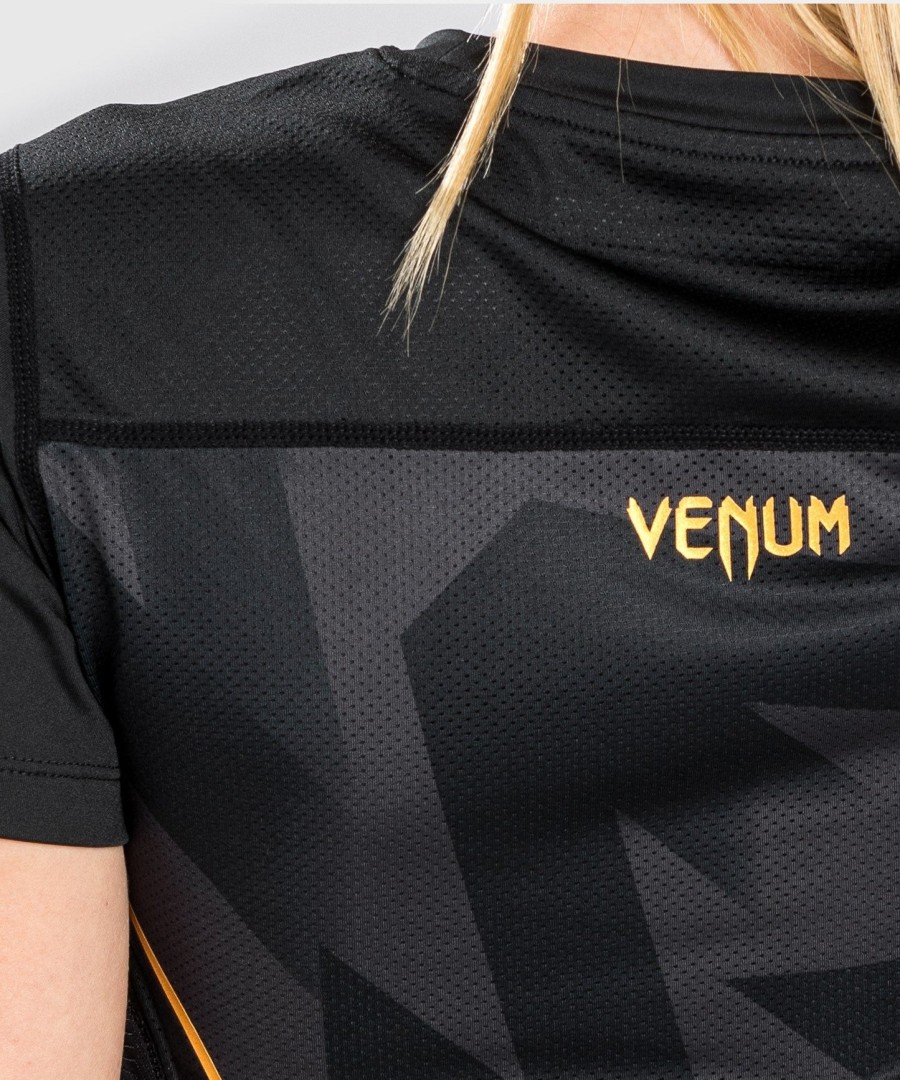 venum razor dry tech t-shirt - til kvinder - sortguld
