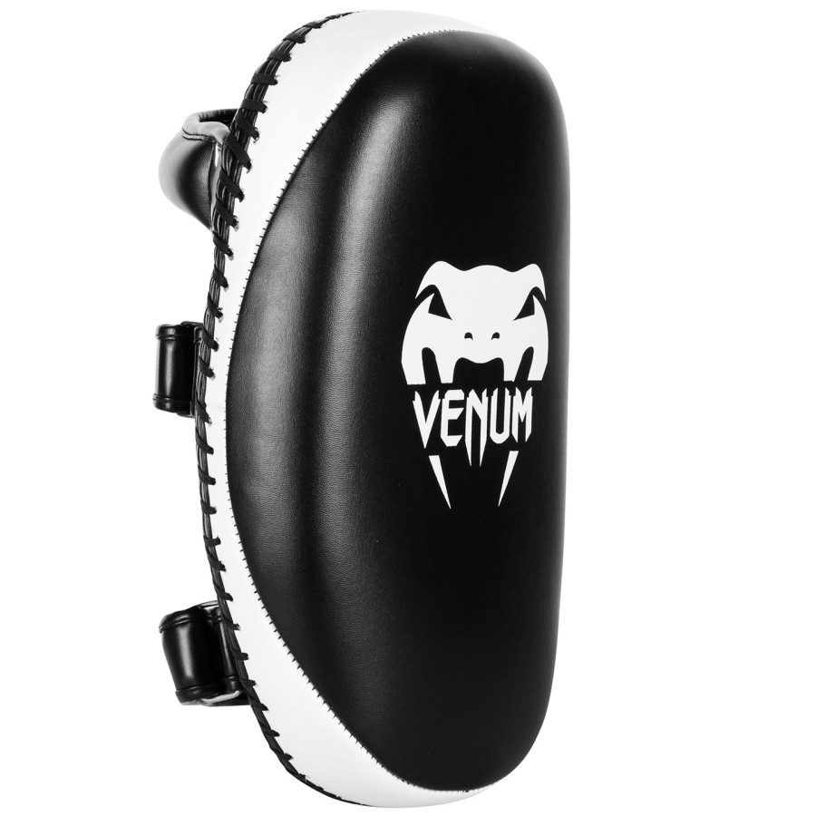 venum light kick pads - skintex læder - sortice par