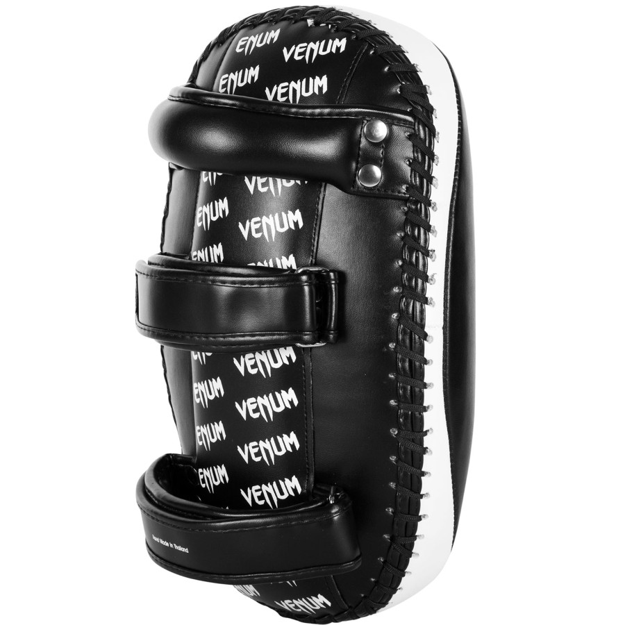 venum light kick pads - skintex læder - sortice par