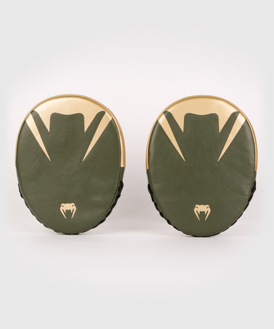 venum pro boxing flat punch mitts par - khakiguld