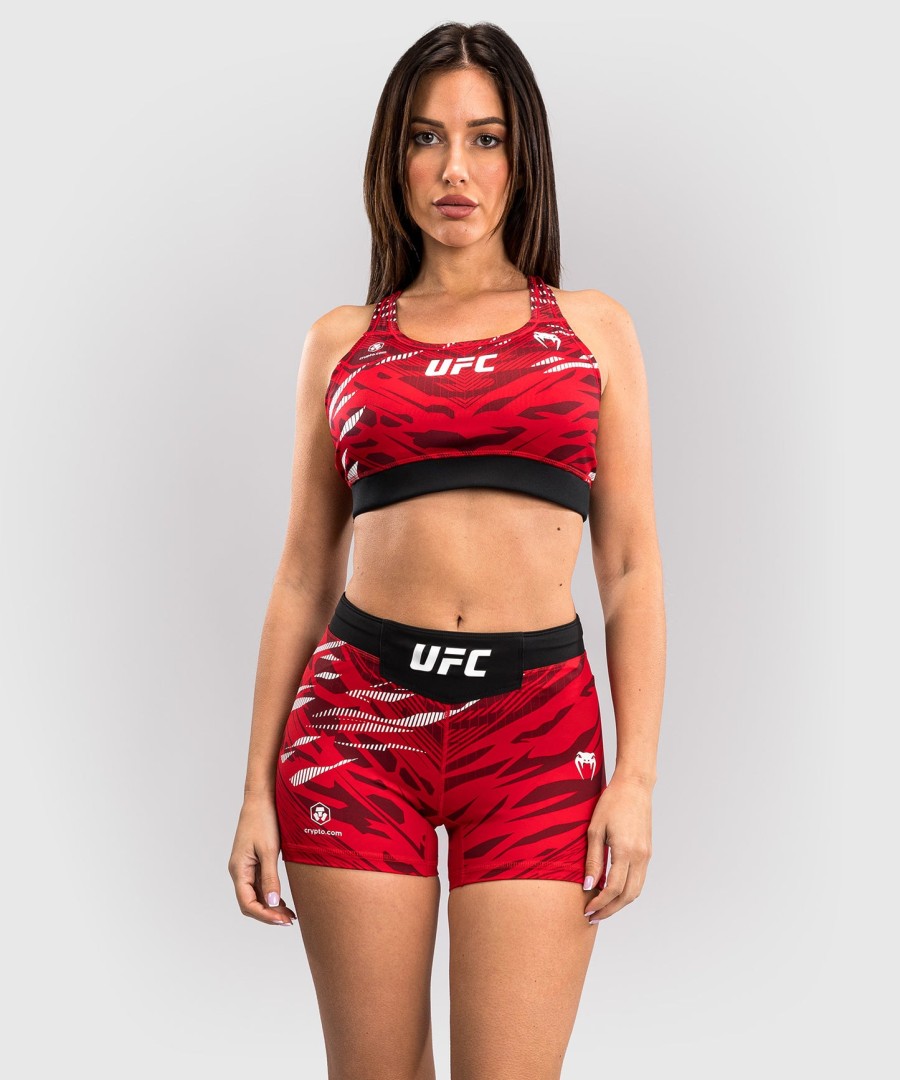 ufc fusion by venum authentic fight night dame vale tudo shorts - kort pasform - rød