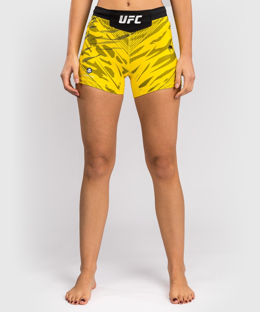 ufc fusion by venum authentic fight night dame vale tudo shorts - kort pasform - gul