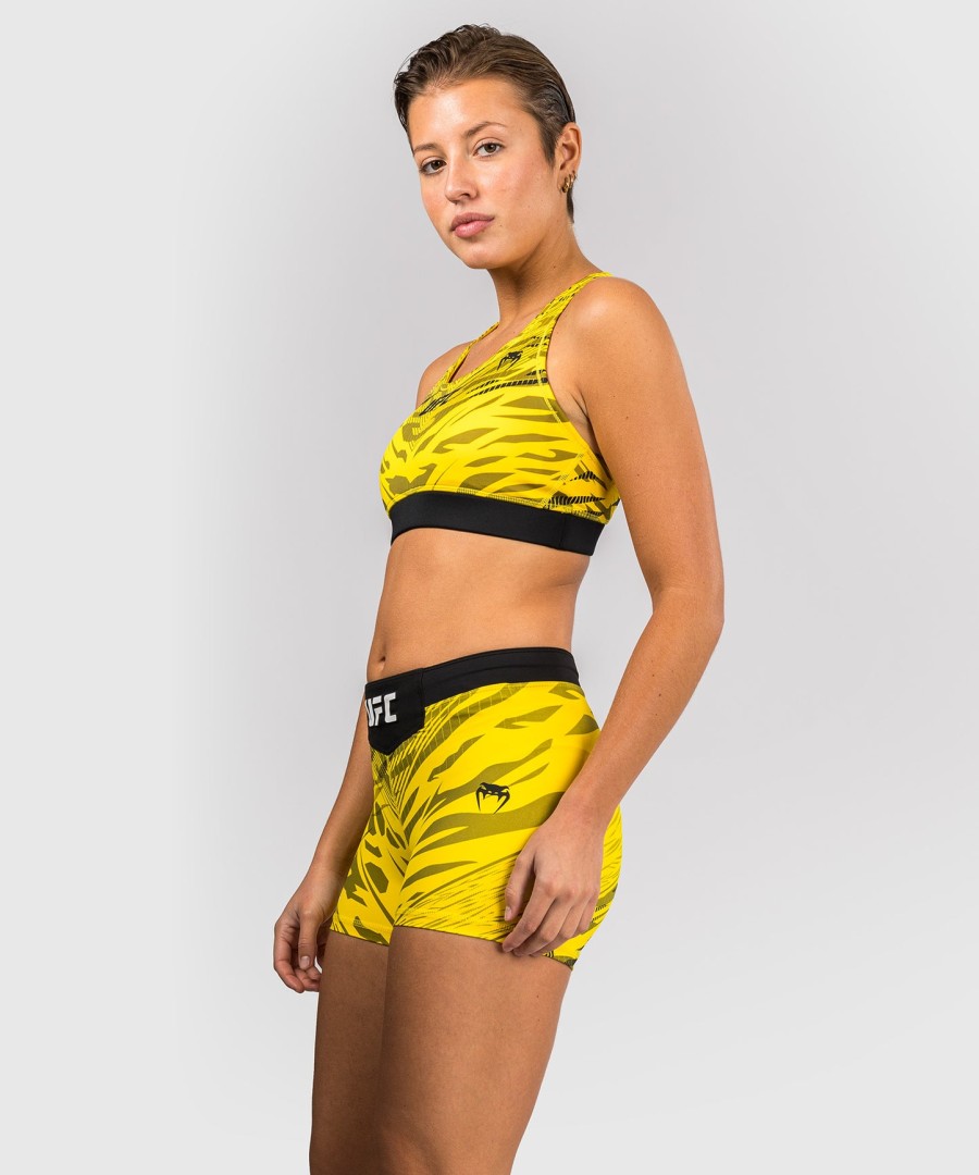 ufc fusion by venum authentic fight night dame vale tudo shorts - kort pasform - gul