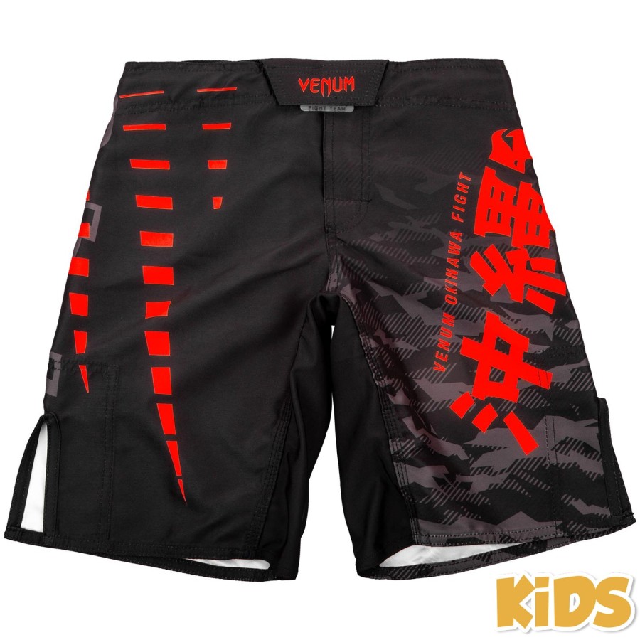 venum okinawa 2.0 børne kampshorts - sortrød