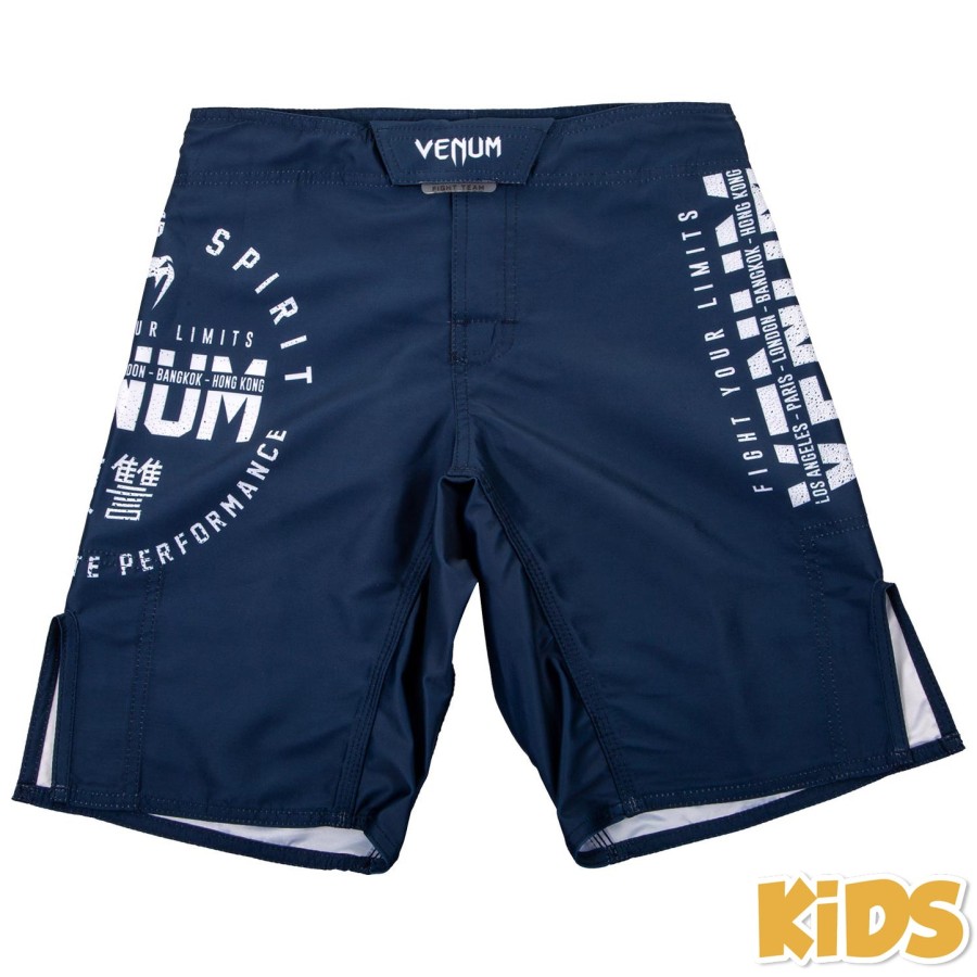 venum signature børne kampshorts - marineblå