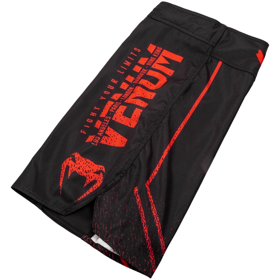 venum signature børne kampshorts - sortrød
