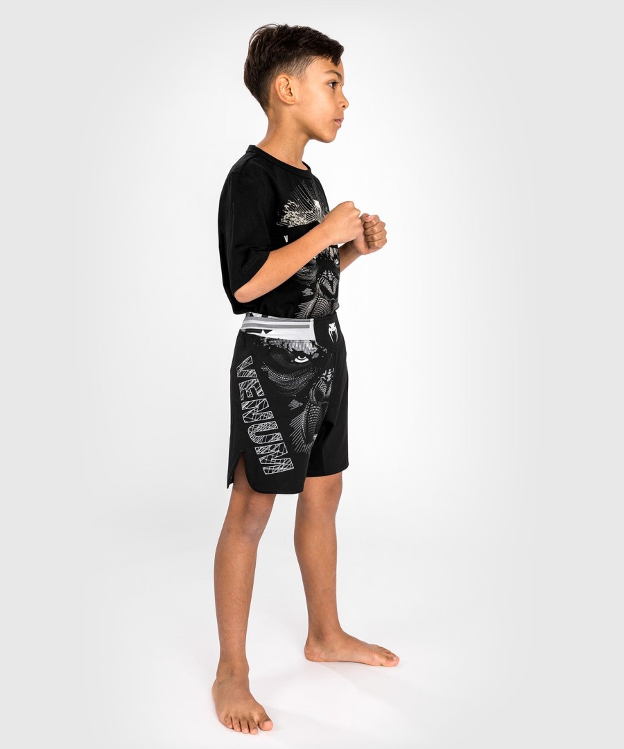 venum gorilla jungle børne kampshorts - sorthvid