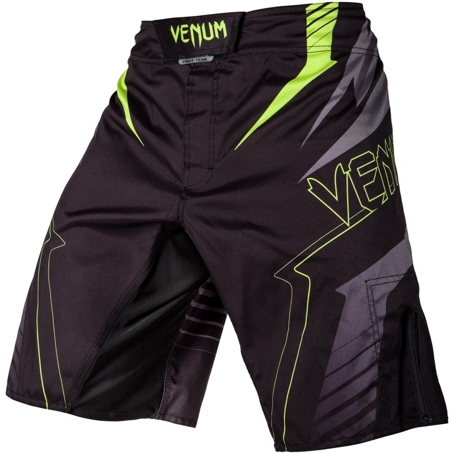 venum sharp 3.0 kampshorts - sortneo gul