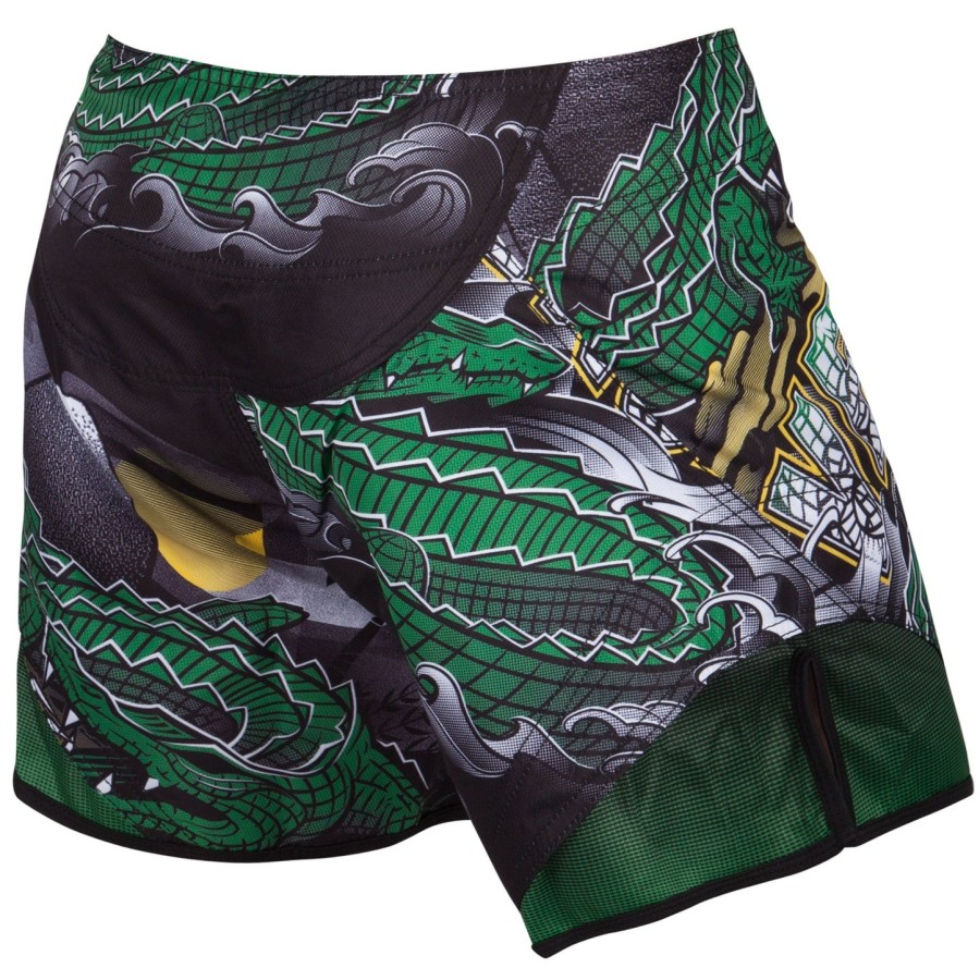 venum crocodile kampshorts - sortgrøn