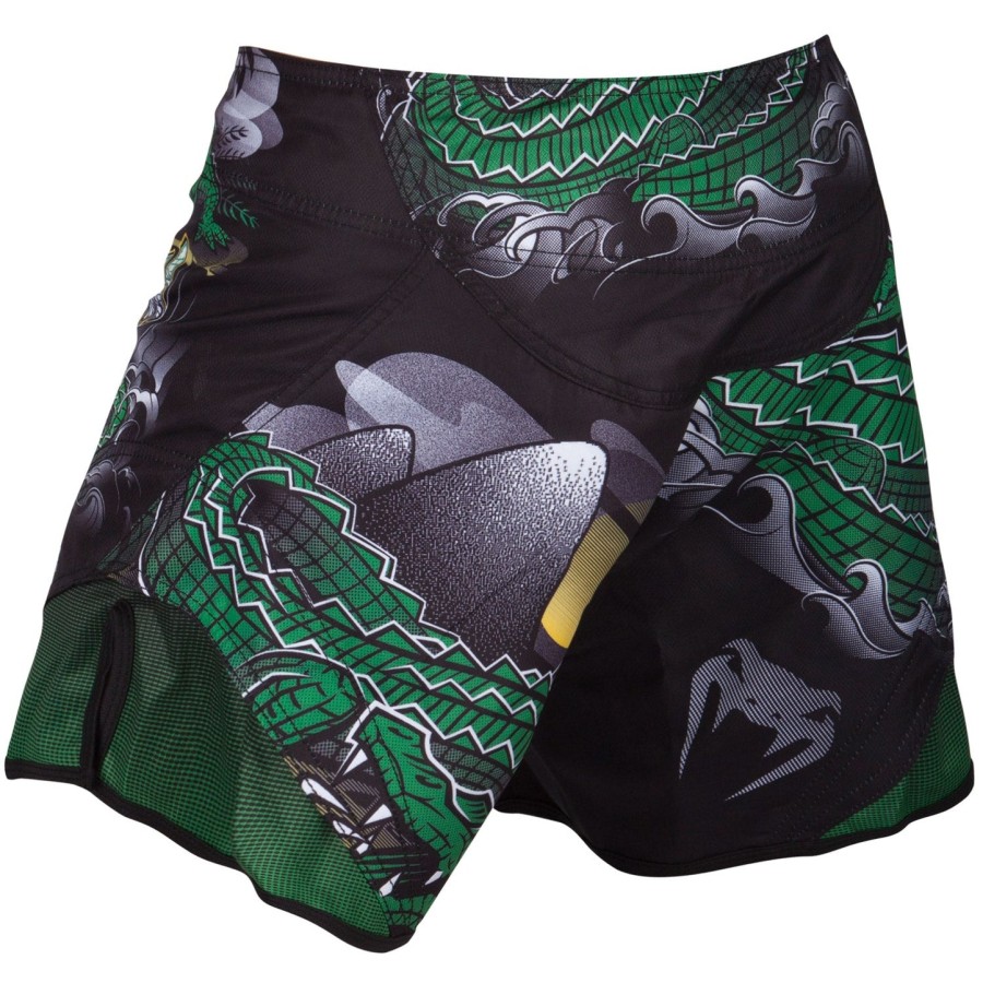 venum crocodile kampshorts - sortgrøn