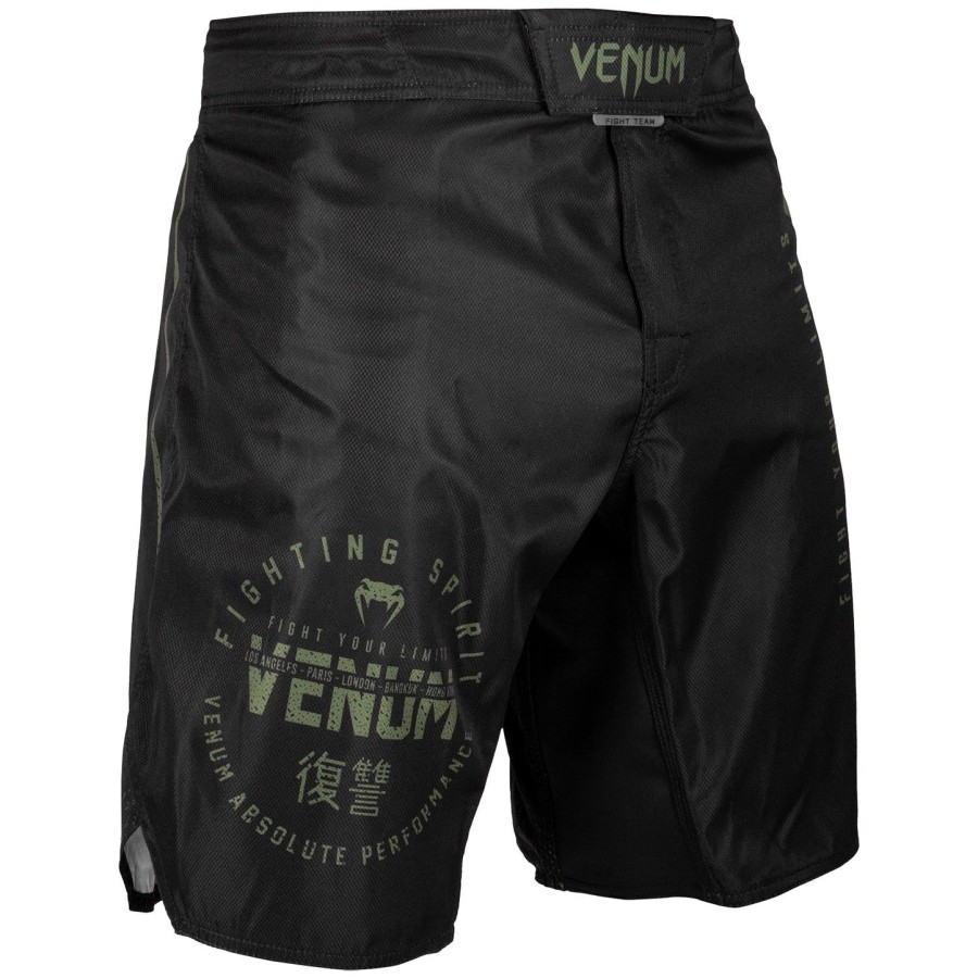 venum signature fightshorts - sortkhaki - eksklusiv
