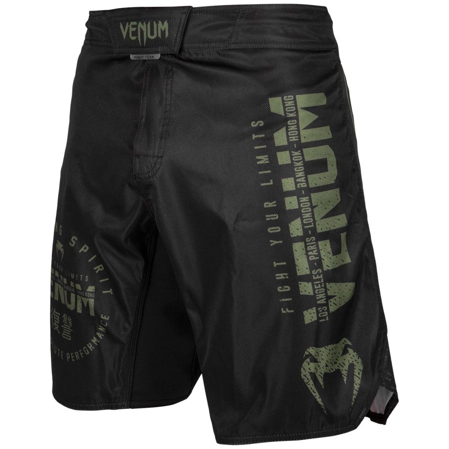 venum signature fightshorts - sortkhaki - eksklusiv