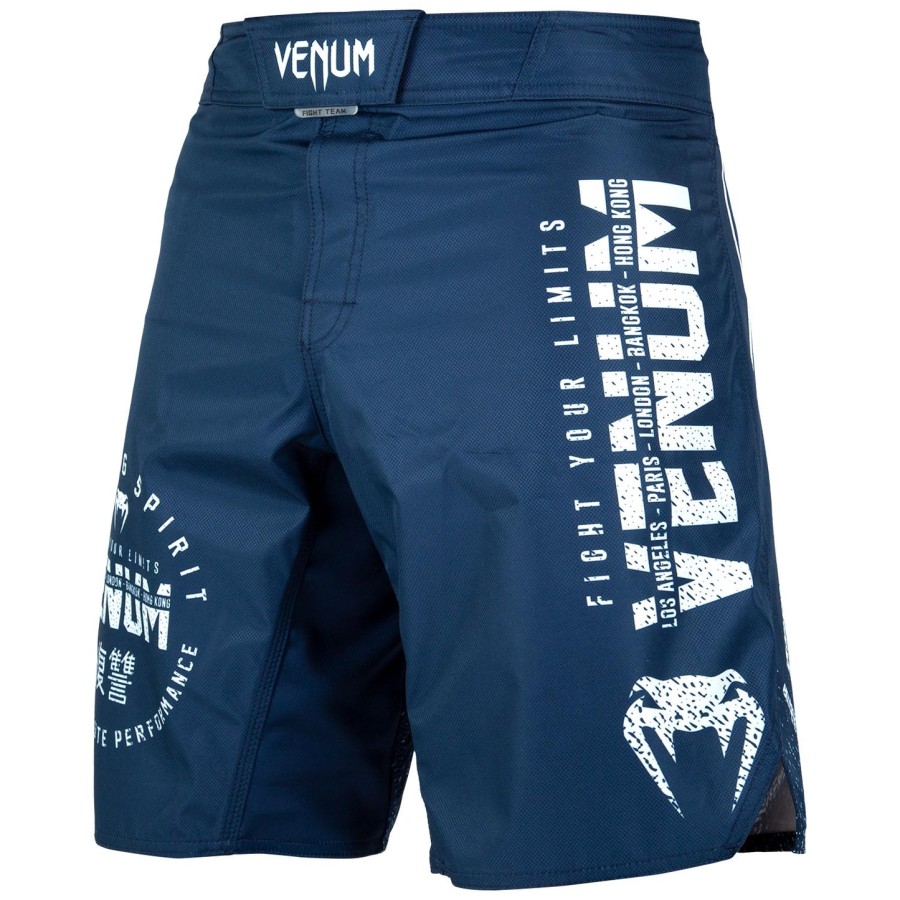 venum signature fightshorts - marineblåhvid