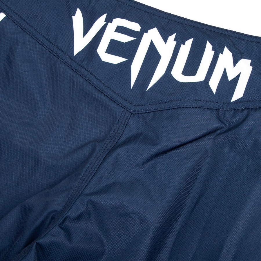 venum signature fightshorts - marineblåhvid